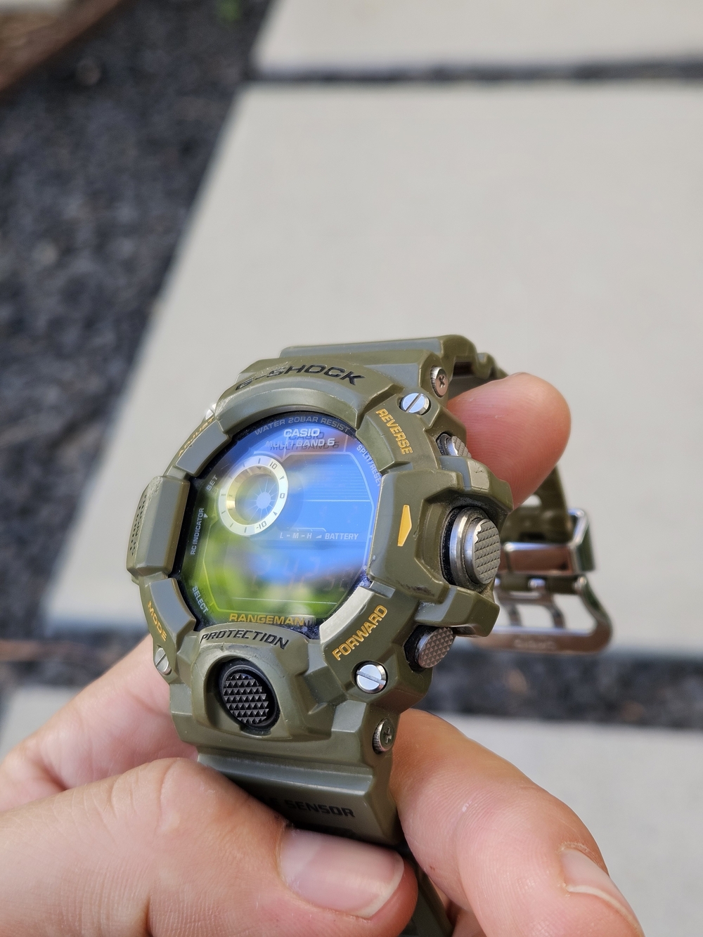 Casio G-Shock Rangeman Digital Watch - Olive Green - Picture 3 of 8